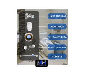 Kit Wc Anclaje Antifuga Admision Set Completo Instalar Wc