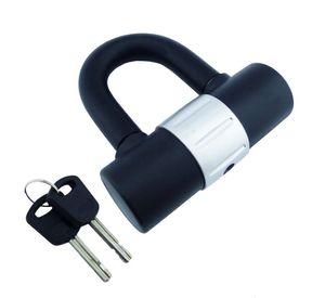 CANDADO U PARA MOTO IDEAL PARA CADENA BLOQUEO ANTIROBO NEGRO-PLOMO