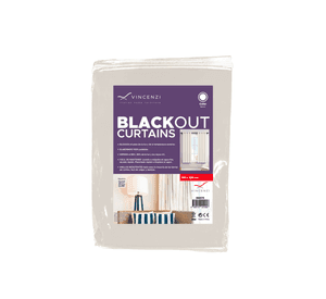 Pack Cortina de Tela Blackout Vincenzi 140x220 Blanca