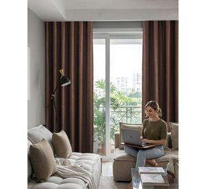 Set de Cortinas Blackout Engomadas Modernas de Lujo m10
