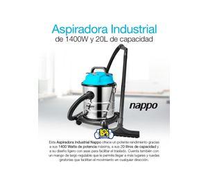 Aspiradora Industrial NAPPO 1400W 20L Polvo y Agua