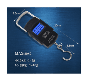 Balanza Pesa Gramera Colgante Digital 0-50 Kg Pantalla Lcd