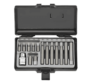 Juego Puntas Allen [] 1/2 15 Pzas. 4 A 12 Mm. Force 4155
