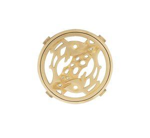 Rejilla Pileta Redonda 110mm Bronce ACERO INOXIDABLE POLI