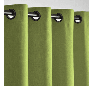 Cortina Lino Con Blackout Engomado Térmica 140x220 Verde