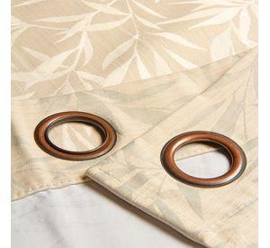 Set 2 Cortinas Black Out Panda 1.40 X 2.25 Beige