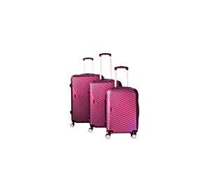 Set 3 Maletas Equipaje Cabina Ruedas - Rosa