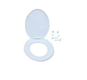 Asiento Y Tapa De Wc Sanitario Baño Blanca Colomba Taumm