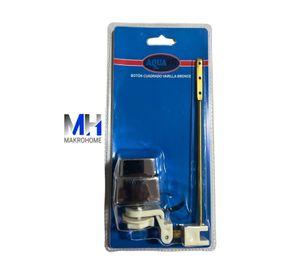 Boton Estanque Lateral Cuadrado Varilla Bronce Aquakit