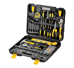 Set 108 Piezas Herramientas Dados Manuales Maletín Portátil Caja Negro