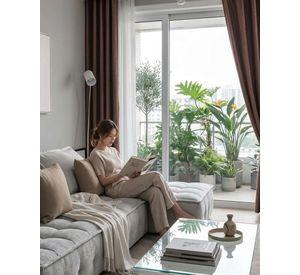 Juego de Cortinas Blackout Premium Engomadas m10
