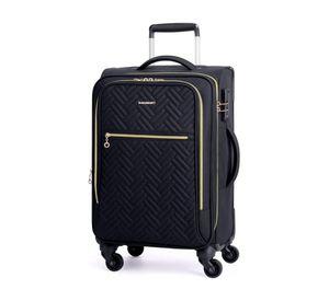 Bagsmart Maleta de Mano Bonchemin Expandible 43L-51L Acolchada Negra