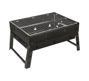 Parrilla Portátil Barbacoa Asado Grill Plegable Negra Carbon