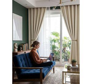 Juego de Cortinas Blackout Premium Engomadas m15