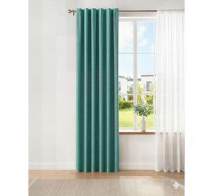 CORTINA BLACKOUT ENGOMADA 2 PAÑOS COLOR TURQUESA