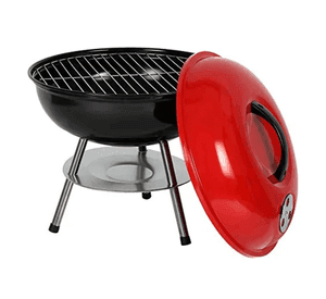 Parrillera Portátil A Carbón Ergonómica Acero Inoxidable