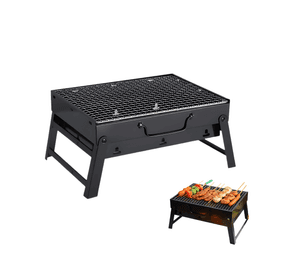 Mini Parrillera Plegable Portátil A Carbón Para Asados