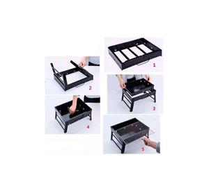 Parrilla Asados Portátil Carbón Plegable Deluxe