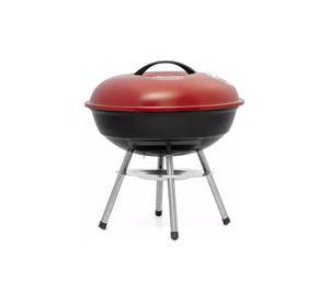 Parrilla Asado Carbón Redonda 36 CM Roja