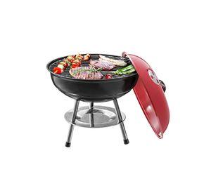Parrilla Asado Carbón Redonda 36 CM Roja