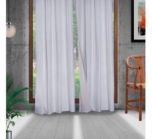 Set 2 Cortinas Black Out Classic 1.40 X 2.25 Blanco