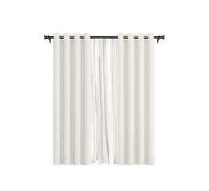 Pack Cortina de Tela Blackout + Velo Vincenzi 140x220 Blanca