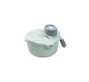 Cortador Picador Rallador Verduras Frutas Giratorio 9 en 1