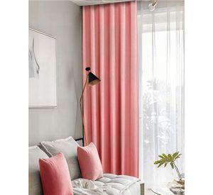 CORTINA BLACKOUT ENGOMADA 2 PAÑOS COLOR ROSADO
