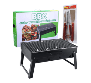 Parrilla Barbacoa Portátil Camping + Set De Regalo