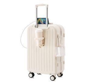 Maleta De Viaje Cabina Equipaje Mediano Con USB Y Portavasos
