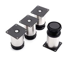 Patas Cortas Metálicas 120x50 mm Pack 4 Unidades
