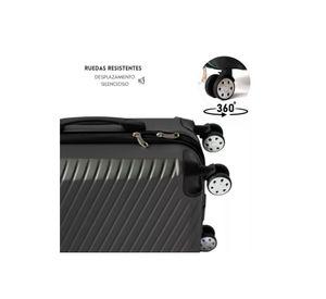 Set 3 Maletas Equipaje Cabina Ruedas - Negro