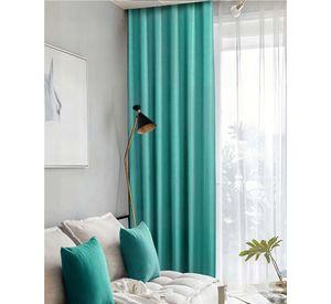 CORTINA ENGOMADA BLACKOUT 2 PAÑOS COLOR TURQUESA