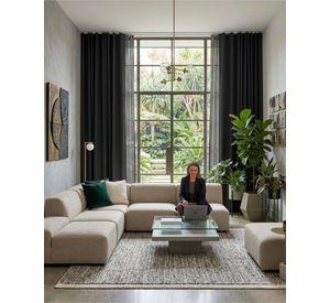 Juego de Cortinas Blackout Premium Engomadas m11