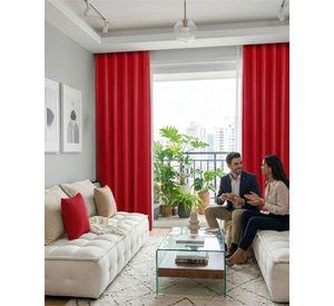 Set de Cortinas Blackout Engomadas Modernas de Lujo m16