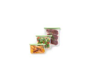 Set de 3 bolsas reutilizables planas