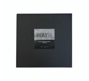 PLATO CUADRADO PIEDRA PIZARRA 25 CM WAYU