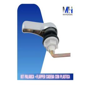 Flapper Cadena Plastica + Manilla Estanque Varilla Bronce