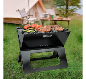 Asador A Carbon Plegable Portatil Mr Beef Color Negro