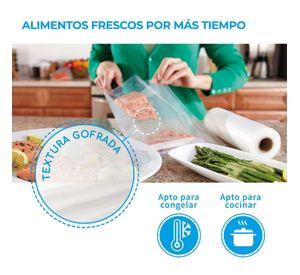 3 Rollos Vacio 28cm X 3mts compatible con Freshpack Oster y otras