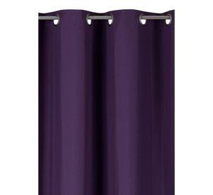 Cortina Blackout 100% Engomada Termica Tela Ligera 140x225 - Microfibra Premium - 1 Paño Morado