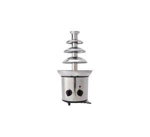 Cascada Fuente Chocolate Fondue 4 Niveles Acero Inoxidable Plateado