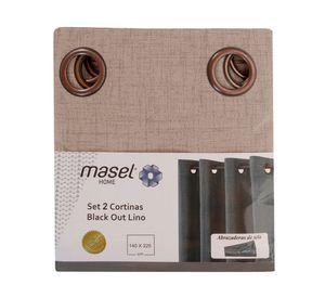 Set Cortina Masel B.O Lino Arena 140 x 225