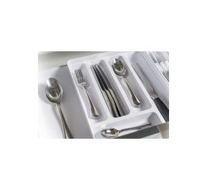 Organizador Cubiertos Extensibles Logic Blanco