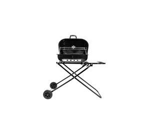 Parrilla Asado Plegable Carbón Tapa Ruedas