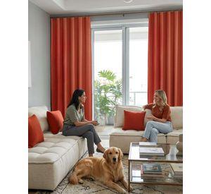 Juego de Cortinas Blackout Premium Engomadas m7
