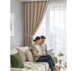 Juego de Cortinas Blackout Premium Engomadas m2