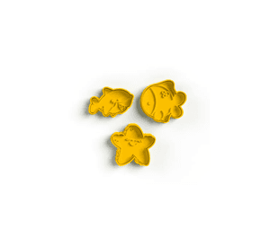 Cortadores de galletas - Animales marinos (pack 3 un)