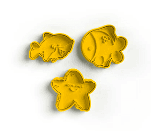 Cortadores de galletas - Animales marinos (pack 3 un)