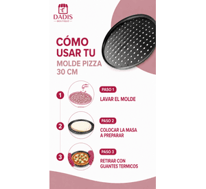 Molde Pizza Bandeja Pizza Para Horno 30 Cm
